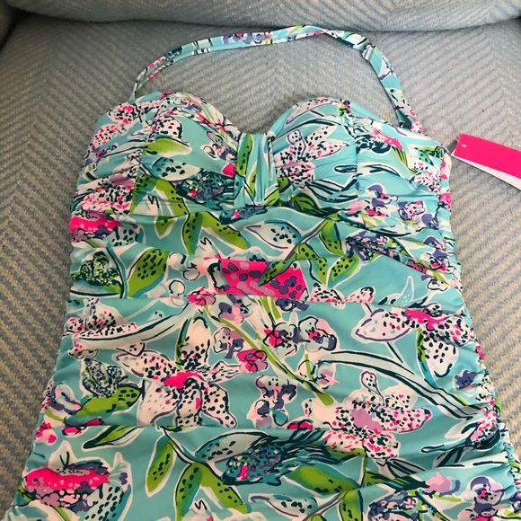 Lilly Pulitzer Carmen Ruffled Tankini Top - Picture 4 of 7